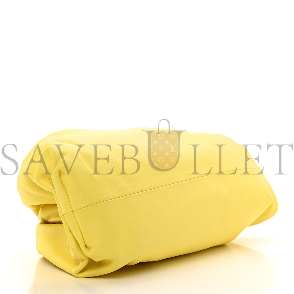 BOTTEGA VENETA SMOOTH BUTTER CALF THE POUCH OVERSIZED CLUTCH SHERBERT (35*20*8cm)