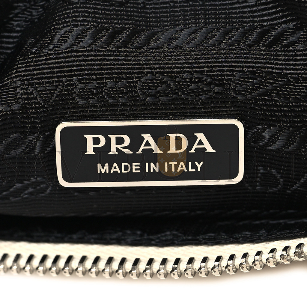 PRADA GRACE LUX TRIANGLE POUCH WHITE (26*14*8cm)