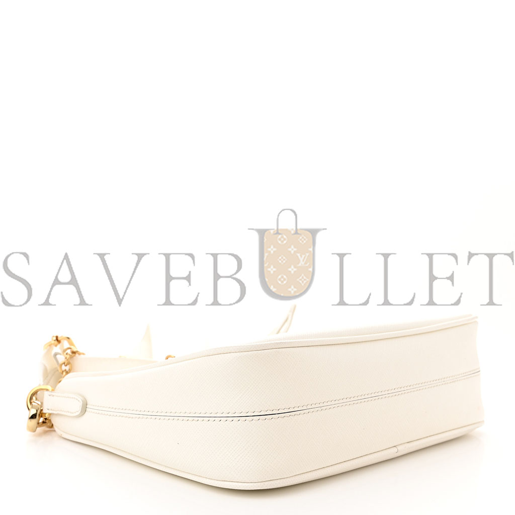 PRADA SAFFIANO RE-EDITION 2005 SHOULDER BAG WHITE (23*17*6cm)