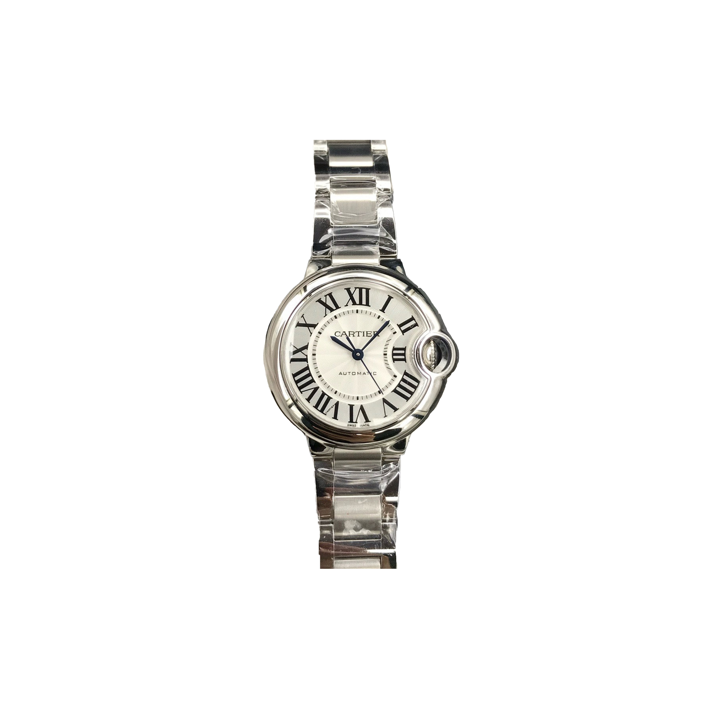 CARTIER BALLON BLEU 33 STEEL WOMEN'S WATCH AUTOMATIC WRIST W6920071