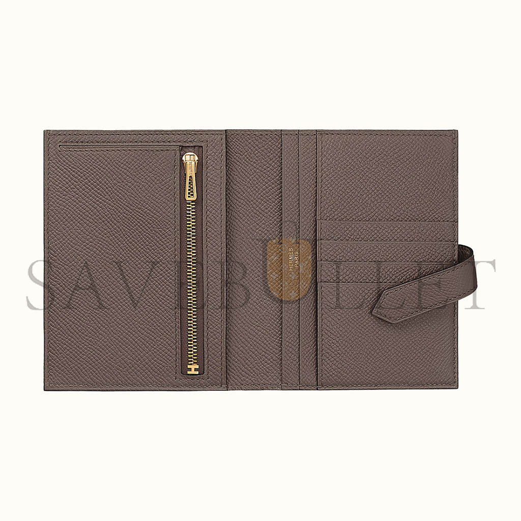 HERMES BEARN COMPACT WALLET H039790CD8F (12*9.5*0.4cm)