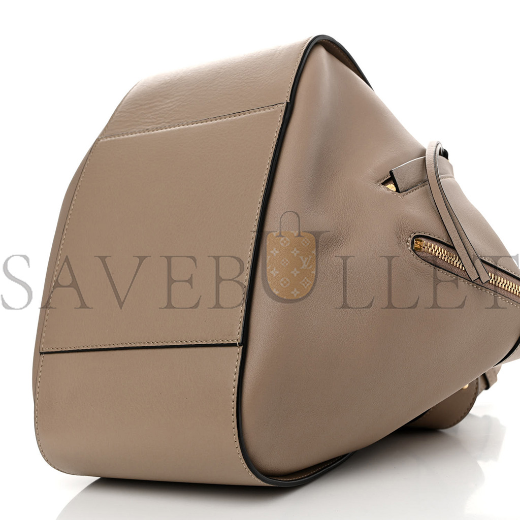 LOEWE CALFSKIN SMALL HAMMOCK SHOULDER BAG SAND (29*23*13cm)