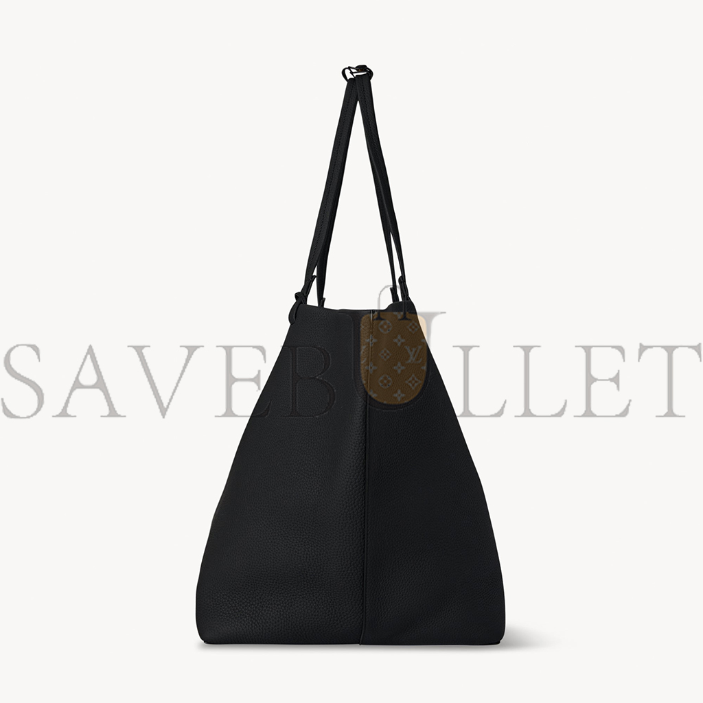 THE ROW XL PARK TOTE BAG IN LEATHER BLACK W1201L133BLSG (53*36*30cm)