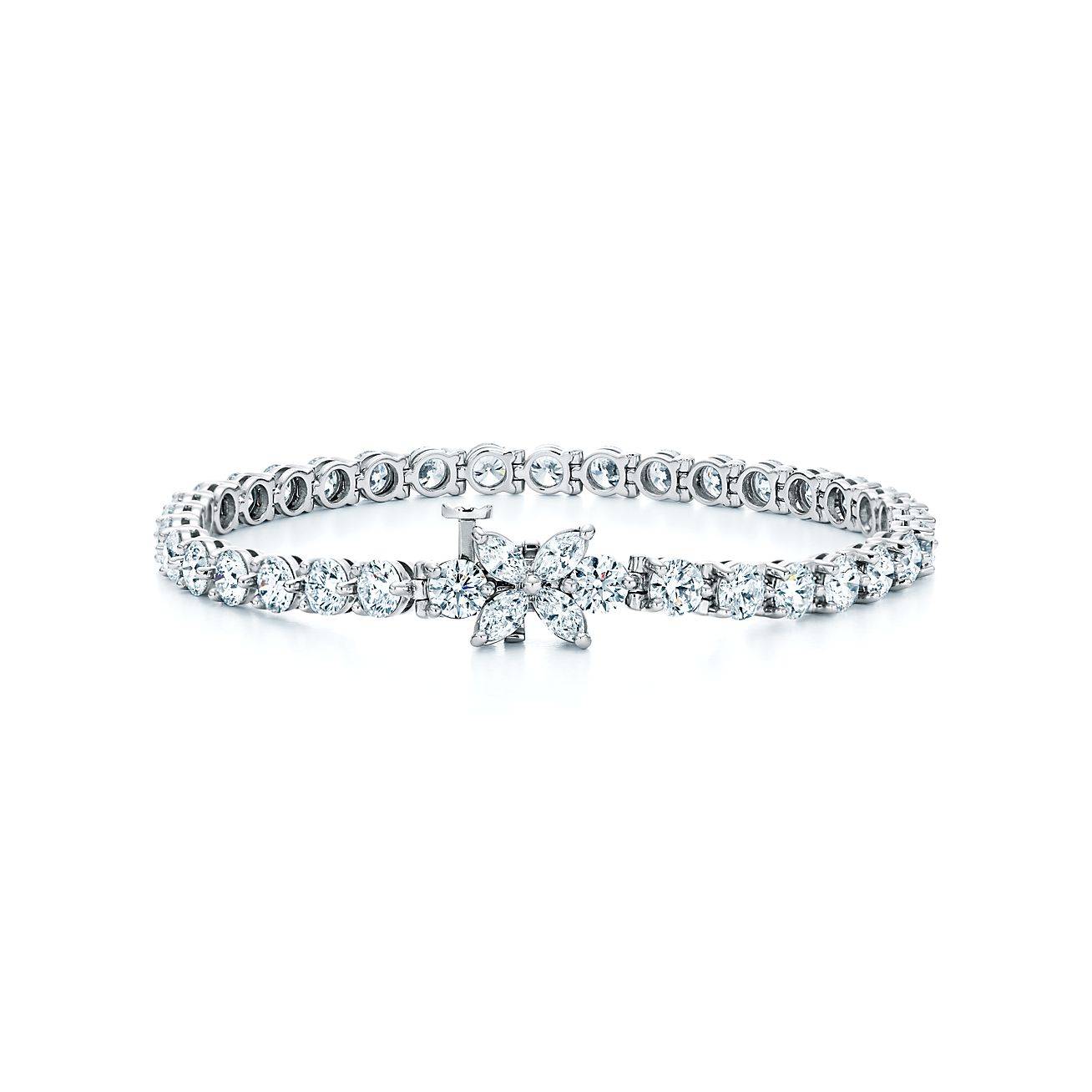 TIFFANY VICTORIA® TENNIS BRACELET IN PLATINUM WITH DIAMONDS