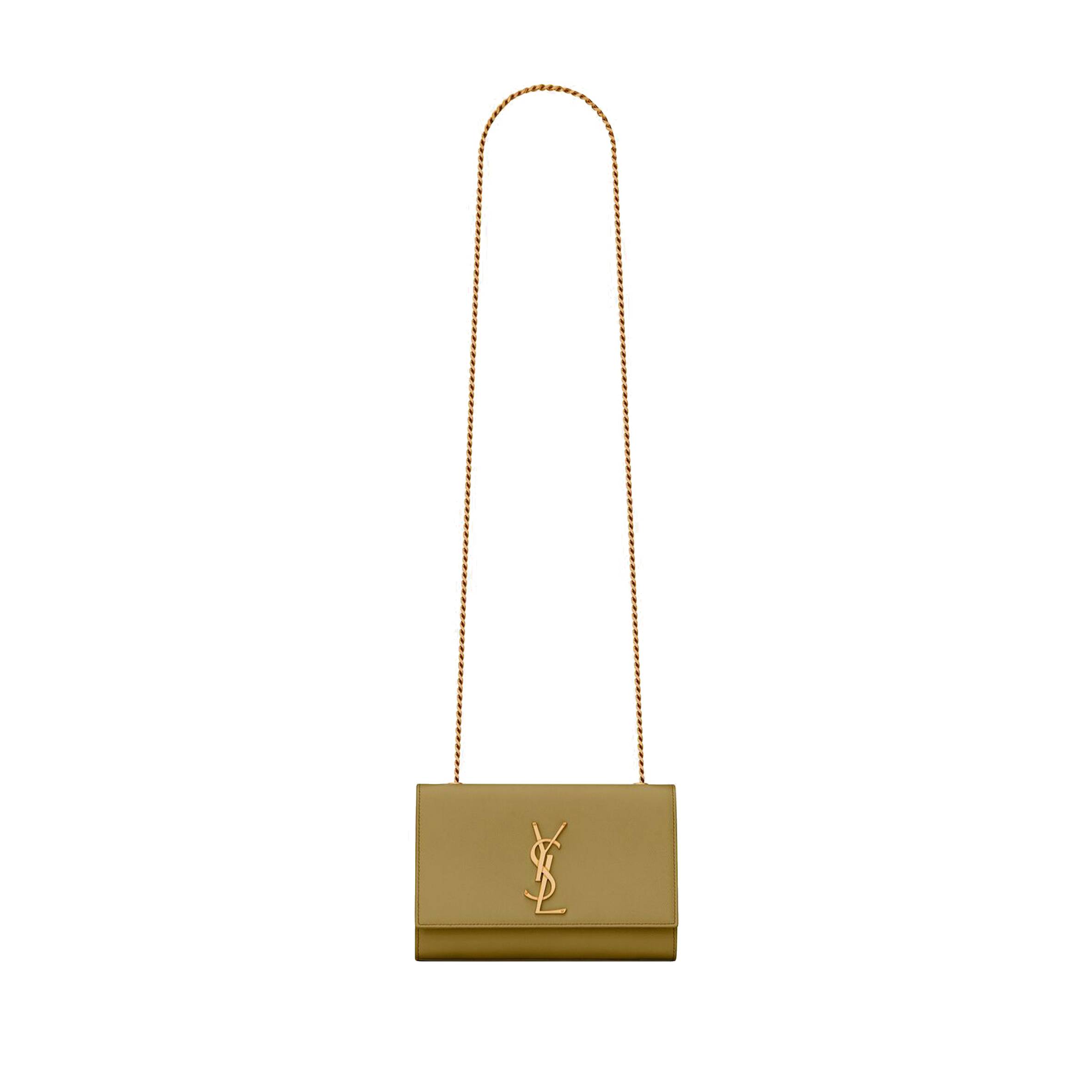 YSL KATE SMALL CHAIN BAG IN GRAIN DE POUDRE EMBOSSED LEATHER 469390BOW0W3321 (20*12.5*5cm)