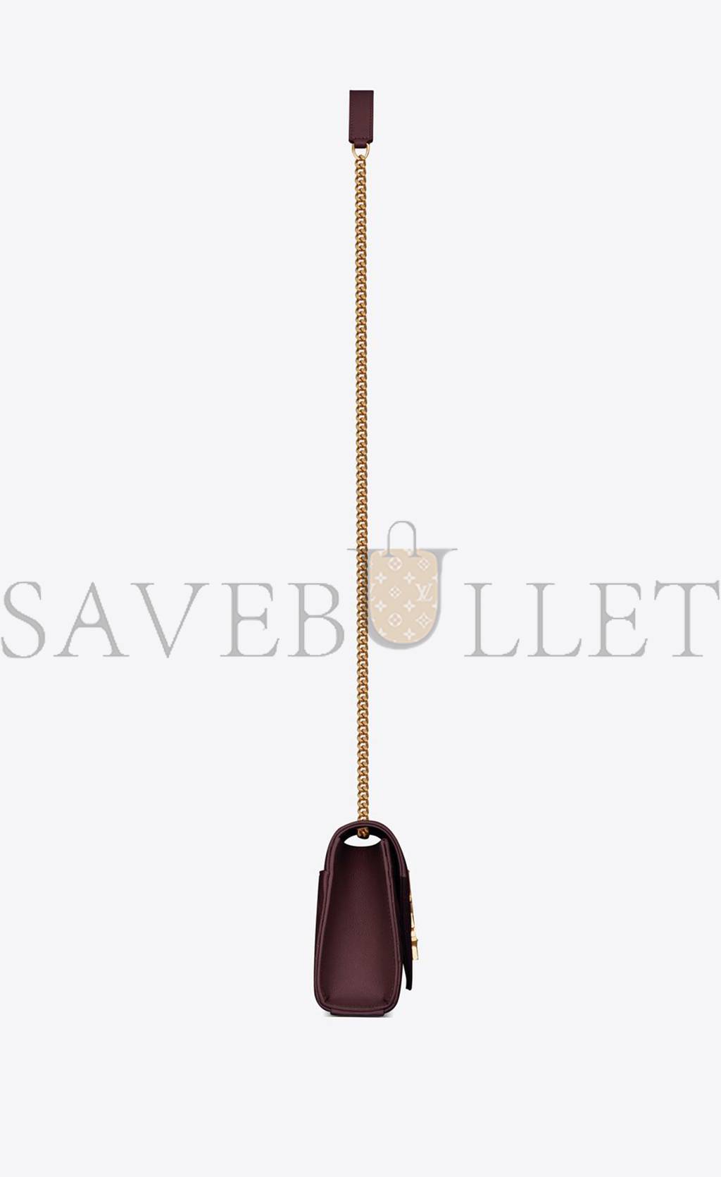 YSL ENVELOPE SMALL BAG IN MIX MATELASS&EACUTE; GRAIN DE POUDRE EMBOSSED LEATHER 600195BOW916475 (21*13*6cm)